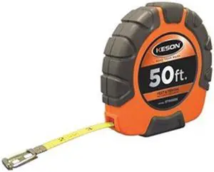 KESON ST10503X 50 ft Engineer's Tape Measure, 3/8 in Blade