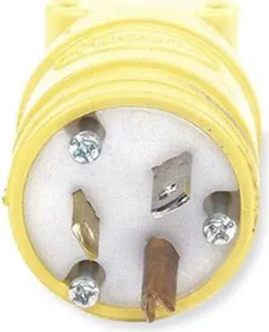 HUBBELL WIRING DEVICE-KELLEMS HBL1433 3 Wire Flip Seal Straight Blade Plug