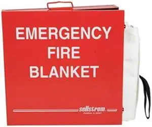 SELLSTROM S97457 Fire Blanket and Cabinet,Fiberglass