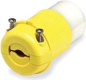 HUBBELL WIRING DEVICE-KELLEMS HBL23CM13 Locking Connector, L5-20R, 20 A, 125V