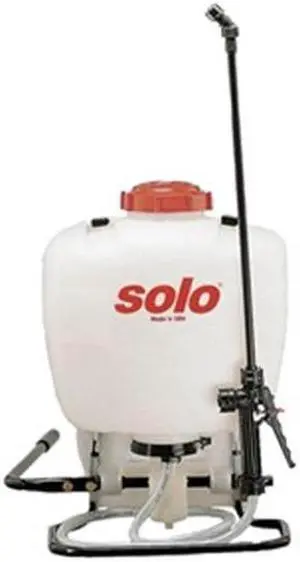 SOLO 425 4 gal. Backpack Sprayer, Polyethylene Tank, Cone, Fan, Jet Spray