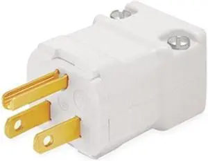 HUBBELL WIRING DEVICE-KELLEMS HBL8115V 3 Wire Straight Blade Plug Hospital