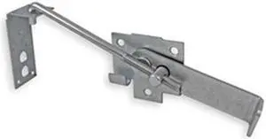ZORO SELECT 1XMY8 Jamb Latch,Hook,Steel, 7"L x 1-3/16"W
