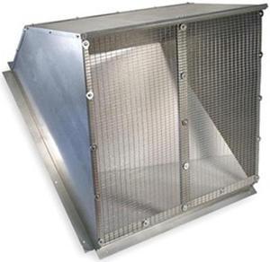 DAYTON 16D555 Weatherhood, 10 In.