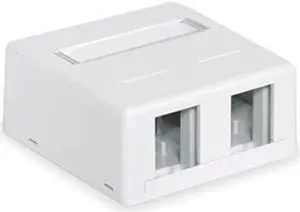 HUBBELL PREMISE WIRING HSB2W Surface Housing 2 Port