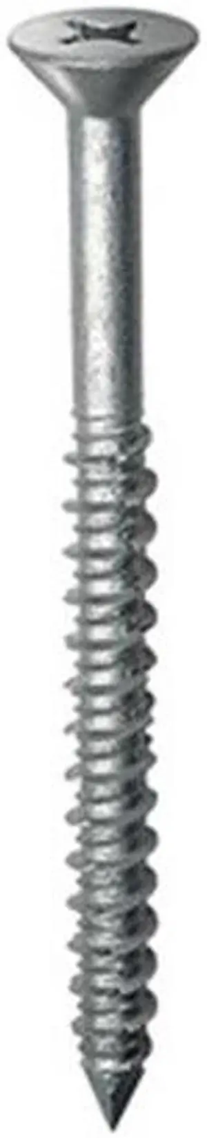 FABORY U70556.025.0225 Concrete Scrw,Flat,1/4x2 1/4,Pk100