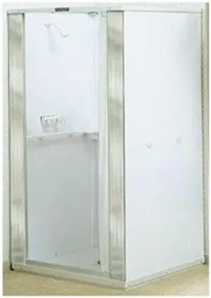 MUSTEE 80 Durastall Square Shower Stall, 32-5/8 in x 32-5/8 in Base, 75-3/8 in