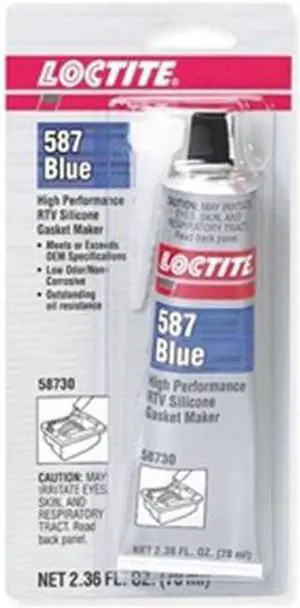 LOCTITE 135504 Low Odor, Noncorrosive RTV Gasket Maker, 70 mL, Blue, Temp Range