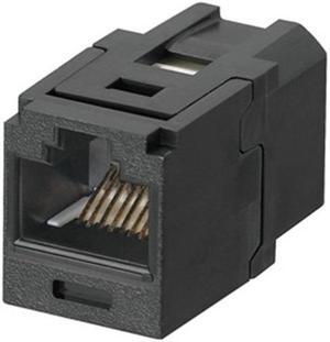 Panduit Coupler Module,RJ45,Cat6,Black  CC688BL