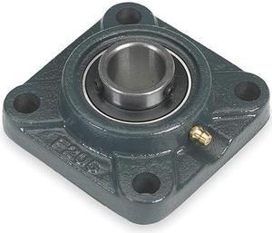 DAYTON 3FCY1 Flange Bearing,4-Bolt,Ball,1-11/16" Bore