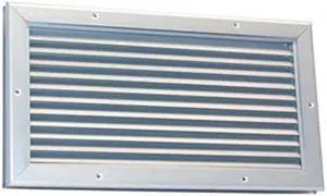 DAYTON 5NKL2 Door Louver,18-1/4 W,10-1/8 H,Aluminum