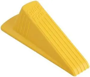 MASTER MFG GD005 Door Stop Wedge XL, Safety Yellow, 2"H x 3-1/2"W, PK.2