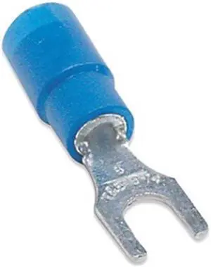 STA-KON 14RB-14F Fork Terminal, 1/4 in Stud Size, 14 AWG, 600 V, Vinyl