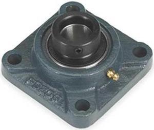 DAYTON 3FCY8 Flange Bearing,4-Bolt,Ball,3/4" Bore