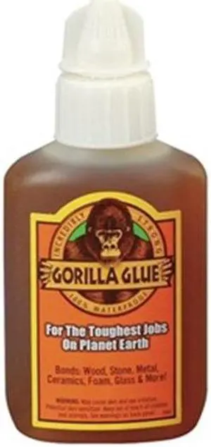 GORILLA GLUE 5000201 All Purpose Glue, Tan, 24 hr Full Cure, 2 oz, Bottle