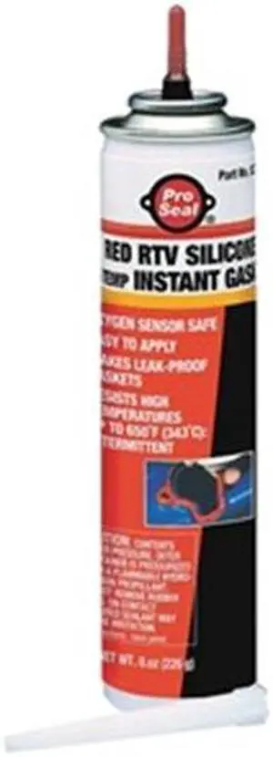 PRO SEAL 80729 High Temp., Sensor-Safe RTV Gasket Maker, 8 oz, Red, Temp Range