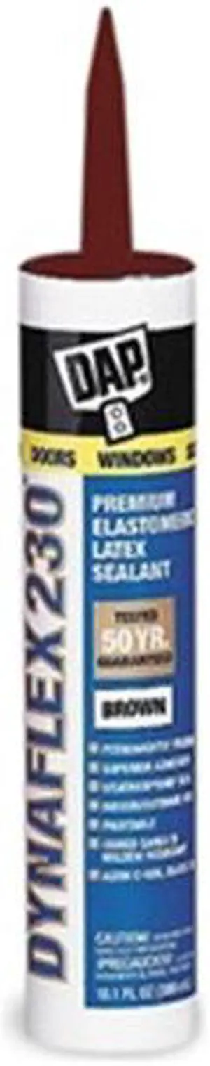 DAP 70798-18418 Latex Sealant, 24 hr, Brown, 10.1 oz.