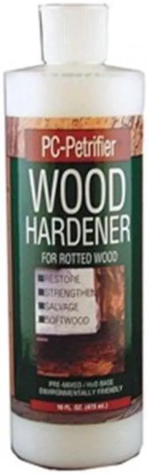 PC PRODUCTS 164440 Wood Hardener 16 oz Size, Bottle Milky White PC-Petrifier