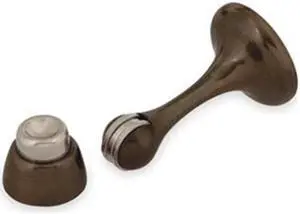 ZORO SELECT 1XNP4 Magnetic Door Holder,Bronze,Wall