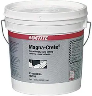 LOCTITE 235572 Two-Part Concrete Repair Compound, Pail, Gray, PC 9410