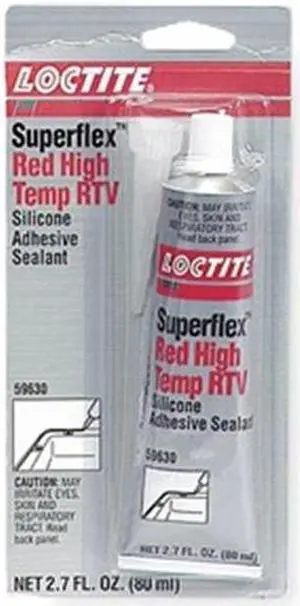LOCTITE 135507 High Temp. Gasket Sealant, 80 mL, Red, Temp Range -75 to 600