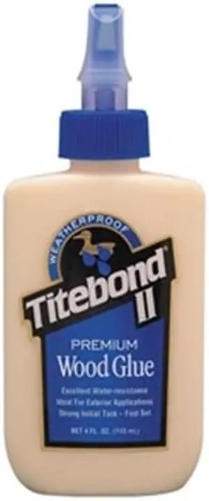 TITEBOND 5002 Wood Glue, 4 oz, Bottle, Begins to Harden in 5 min 24 hr Full Cure