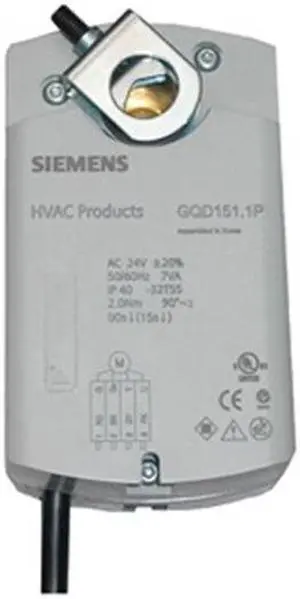 SIEMENS GQD221.1U Electric Actuator,20 in.-lb.,120VAC