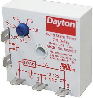 DAYTON 5WML7 Encapsulatd Timr Rlay,1A,Solid State,1NO