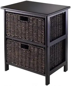 Omaha Storage Rack with 2 Baskets - by Winsome Trading