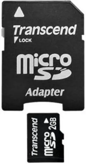 Transcend 2 GB microSD Flash Memory Card TS2GUSD