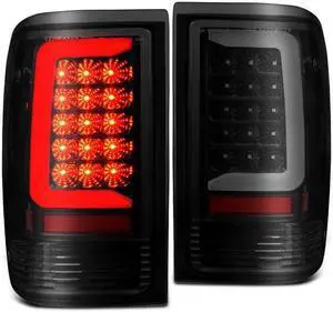 CG Ford Ranger 93-97 Led Tail Lights Black Housing Smoke Lens (W/ C Light Bar) 03-FR93TLEDJMSM-C