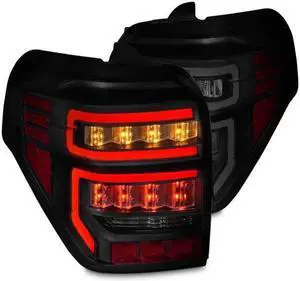 CG Toyota 4 Runner 14-18 Tail Lights Black Housing Smoke Lens Red Light Bar 03-T414TLEDJMSM