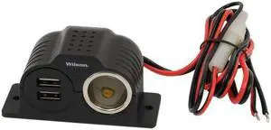 Wilson Antennas 12-Volt Power Outlet with 2 USB Ports 3.4A Output 12-Volt Adapters