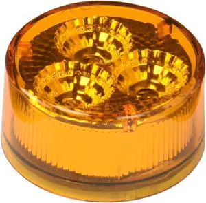 RoadPro 2" Round LED Diamond Lens Sealed Light, Amber RP1030ADL