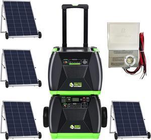 Nature's Generator Elite Platinum - PE System:Nature's Generator Elite+1200W Nature's Generator Power Pod Elite+4pcs 100W Solar Panel+Power Transfer Kit Elite HKNGPTELP