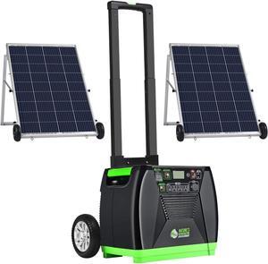 Nature's Generator Elite - Gold System:3600W Solar & Wind Powered Pure Sine Wave Off-Grid Nature's Generator Elite+2pcs 100W Solar Panel HKNGAUEL