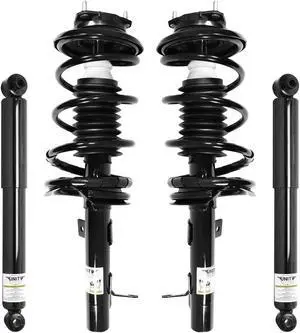 Unity Automotive 4-11061-252020-001 Fnt & Rr Complete Strut Assembly Shock Kit For 2000-2005 Ford Focus