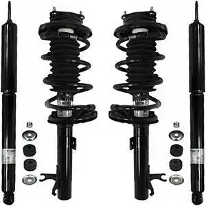 Unity Automotive 4-11061-252030-001 Fnt & Rr Complete Strut Assembly Shock Kit For 2000-2005 Ford Focus