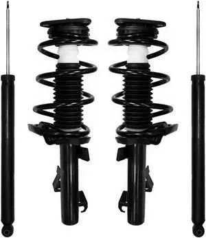 Unity Automotive 4-11681-259020-001 Fnt & Rr Complete Strut Assembly Shock Kit For 2004-2009 Mazda 3, 2006-2010 Mazda 5