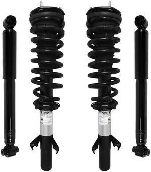 Unity Automotive 4-11990-252080-001 Fnt & Rr Complete Strut Assembly Shock Kit For 2006-2012 Ford Fusion, 2003-2008 Mazda 6, 2006-2011 Mercury Milan