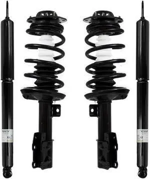 Unity Automotive 4-11671-251040-001 Fnt & Rr Complete Strut Assembly Shock Kit For 2004-2012 Cherverolet Malibu, 2005-2010 Pontiac, G6 2007-2009 Saturn Aura