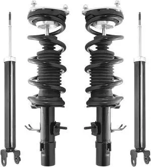 Unity Automotive 4-11407-255090-001 Fnt & Rr Complete Strut Assembly Shock Kit For 2009-2013 Infiniti G37 Coupe
