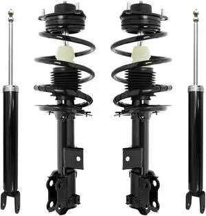Unity Automotive 4-11791-259160-001 Fnt & Rr Complete Strut Assembly Shock Kit For 2011-2014 Hyundai Sonata