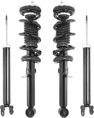 Unity Automotive 4-11413-255090-001 Fnt & Rr Complete Strut Assembly Shock Kit For 2011-2012 Infiniti G25, 2008 Infiniti G35, 2009-2013 Infintiti G37, 2015 Infiniti Q40