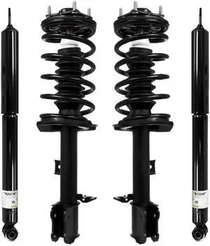 Unity Automotive 4-11621-252010-001 Fnt & Rr Complete Strut Assembly Shock Kit For 2001-2007 Ford Escape, 2001-2006 Mazda Tribute, 2005-2007 Mercury Mariner