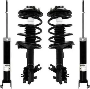 Unity Automotive 4-11593-255010-001 Fnt & Rr Complete Strut Assembly Shock Kit For 2002-2006 Nissan Altima