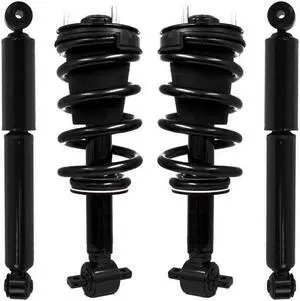Unity Automotive 4-11580-251500-001 Fnt & Rr Complete Strut Assembly Shock Kit For 2007-2013 Chervorlet Silverado, 1500 2007-2013 GMC Sierra 1500
