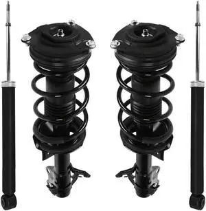 Unity Automotive 4-11353-255700-001 Fnt & Rr Complete Strut Assembly Shock Kit For 2007-2012 Nissan Versa