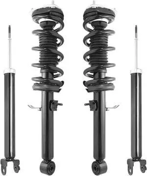 Unity Automotive 4-11405-255090-001 Fnt & Rr Complete Strut Assembly Shock Kit For 2009-2013 Infiniti G37
