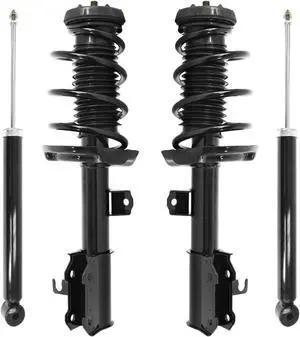 Unity Automotive 4-11881-251180-001 Fnt & Rr Complete Strut Assembly Shock Kit For 2011-2012 Chevrolet Cruze